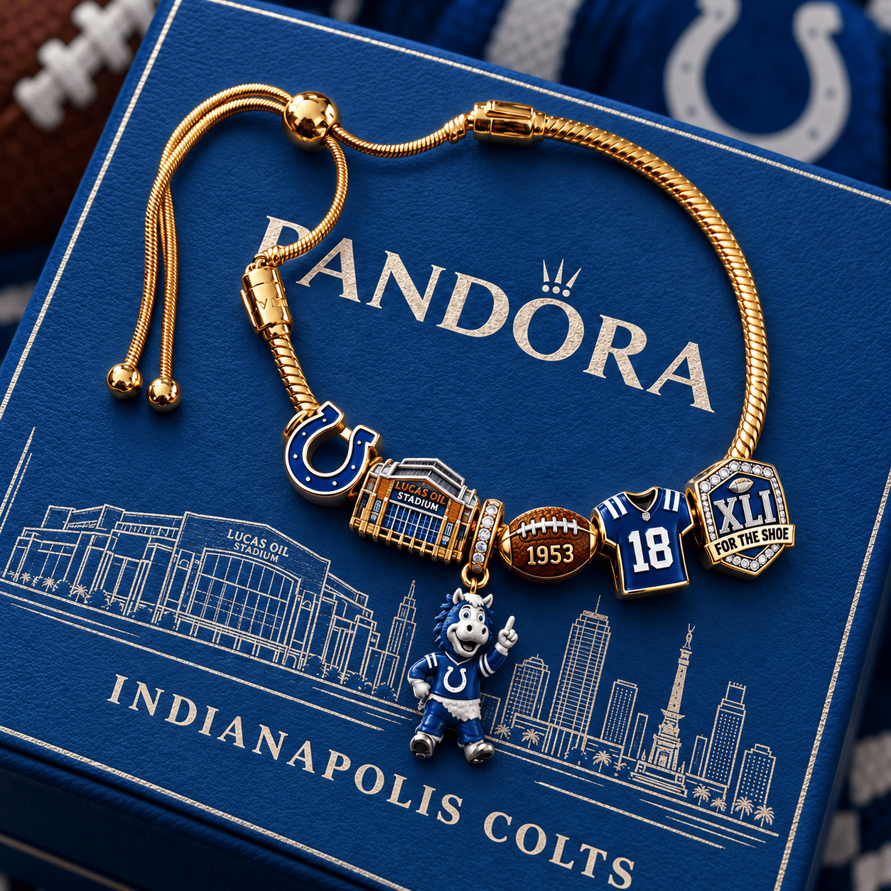 IDC Silver Charm Bracelet Set NTVA