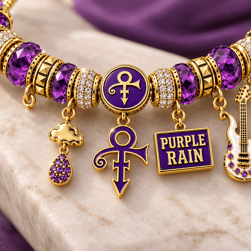 PRCE Gold Charm Bracelet Set NHVH