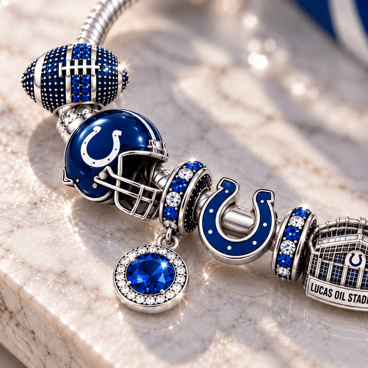 IDC Silver Charm Bracelet Set BMD