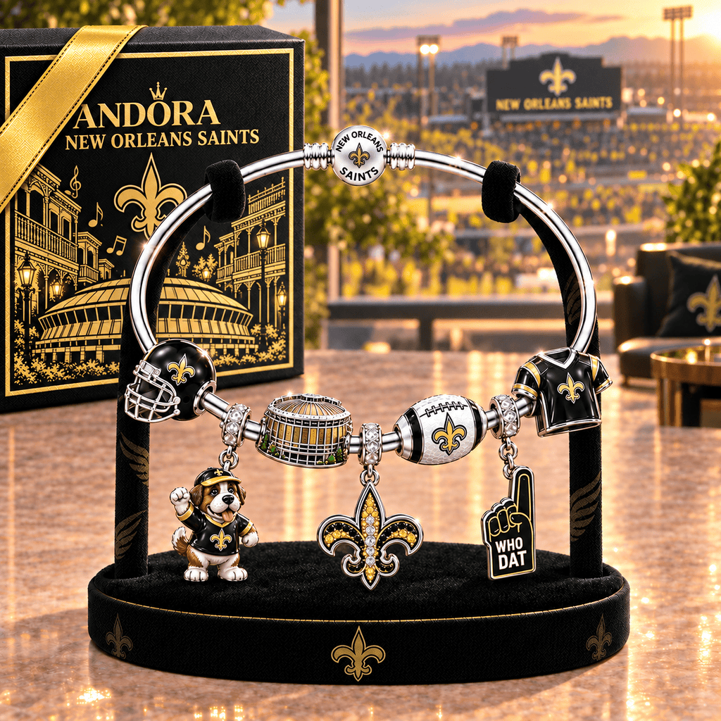 NOS Silver Charm Bracelet Set TMH