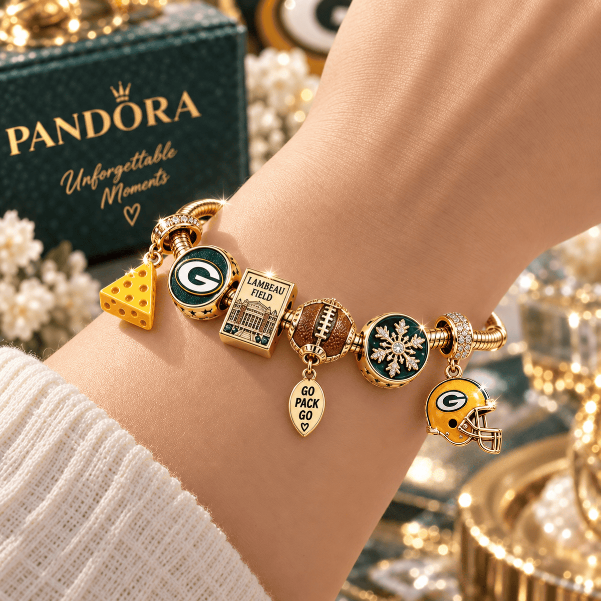 GBP Gold Charm Bracelet Set TTN
