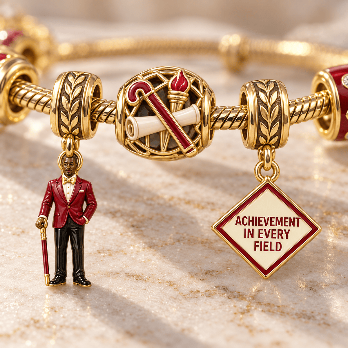 KPAP Gold Charm Bracelet Set HQH